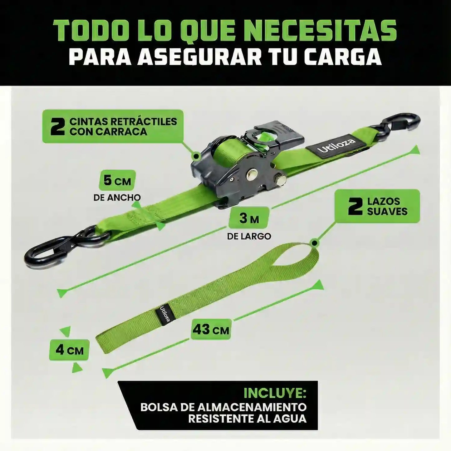 Utiloza_AutoGrip™ Strap ( 1 Pack = 2 Straps )