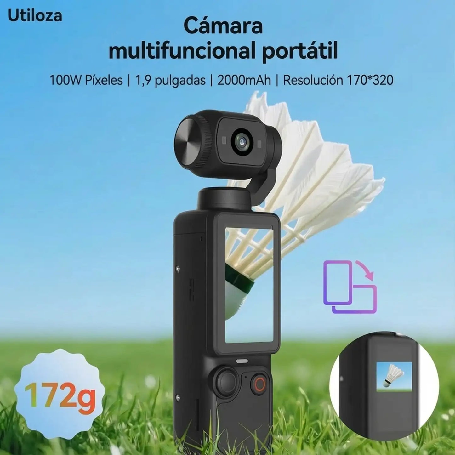 PocketCam Pro™ – 1080P Mini Action Camera